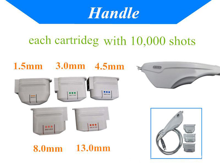 Professional Portable Anti-wrinkle Face Lift 5 Cartridges Hifu Machine for Skin Tightening