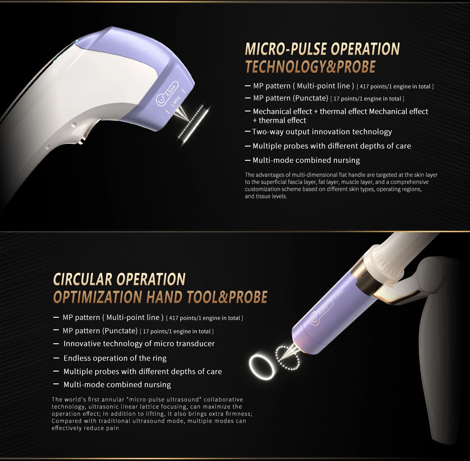 multifunctional beauty machine hifu 