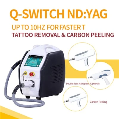 Nd Yag Laser Portable Laser Tattoo Removal Machine Carbon Peeling